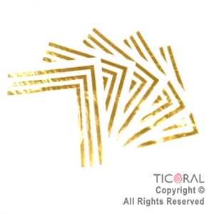 SERVILLETA BORDE DORADO STAMPING ORO 33x33 x 12 UNIDADES